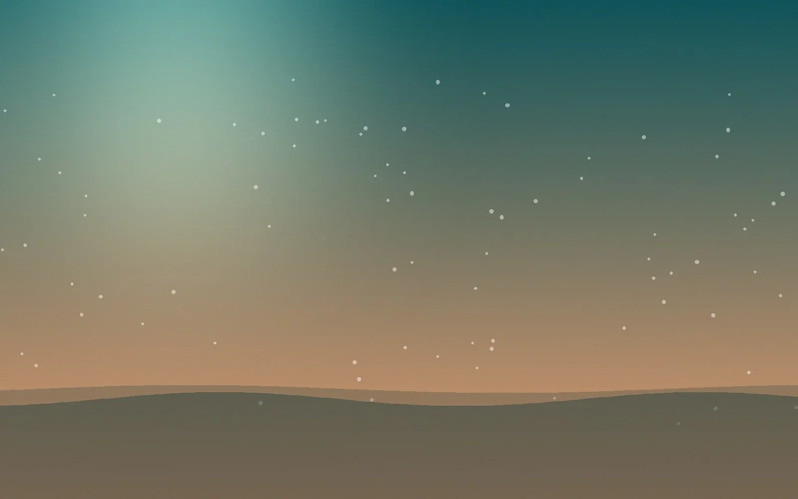 Illustration of a warm coastline dotted with small navigation markers