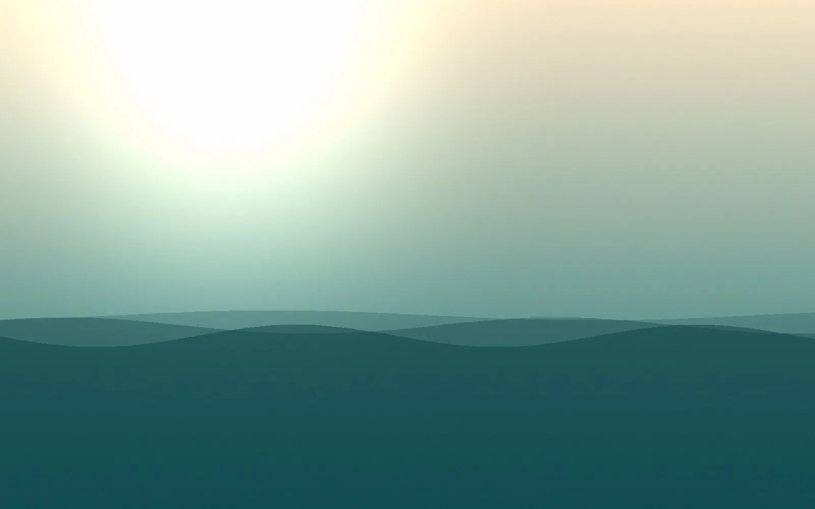 Warm illustration of a coastline at golden hour